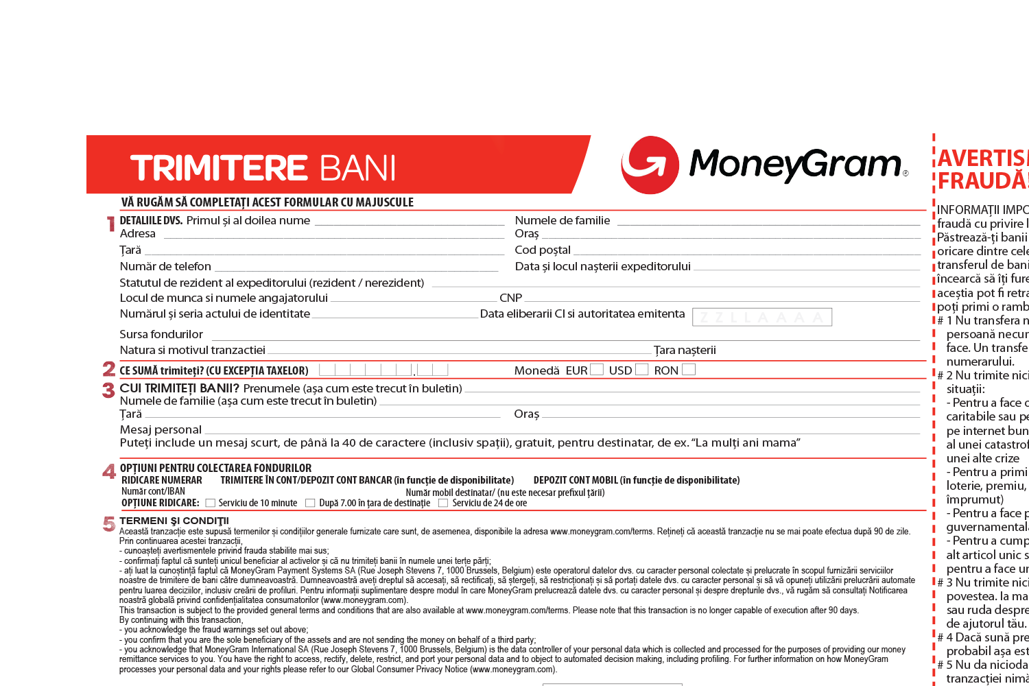 Completează Formularul